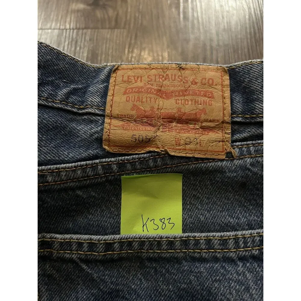 Levi's 505‎ Jeans Mens 33x32 Blue Straight Leg Regular Fit Med Wash Denim Pants